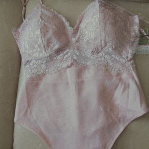 Pink Lace Bodysuit